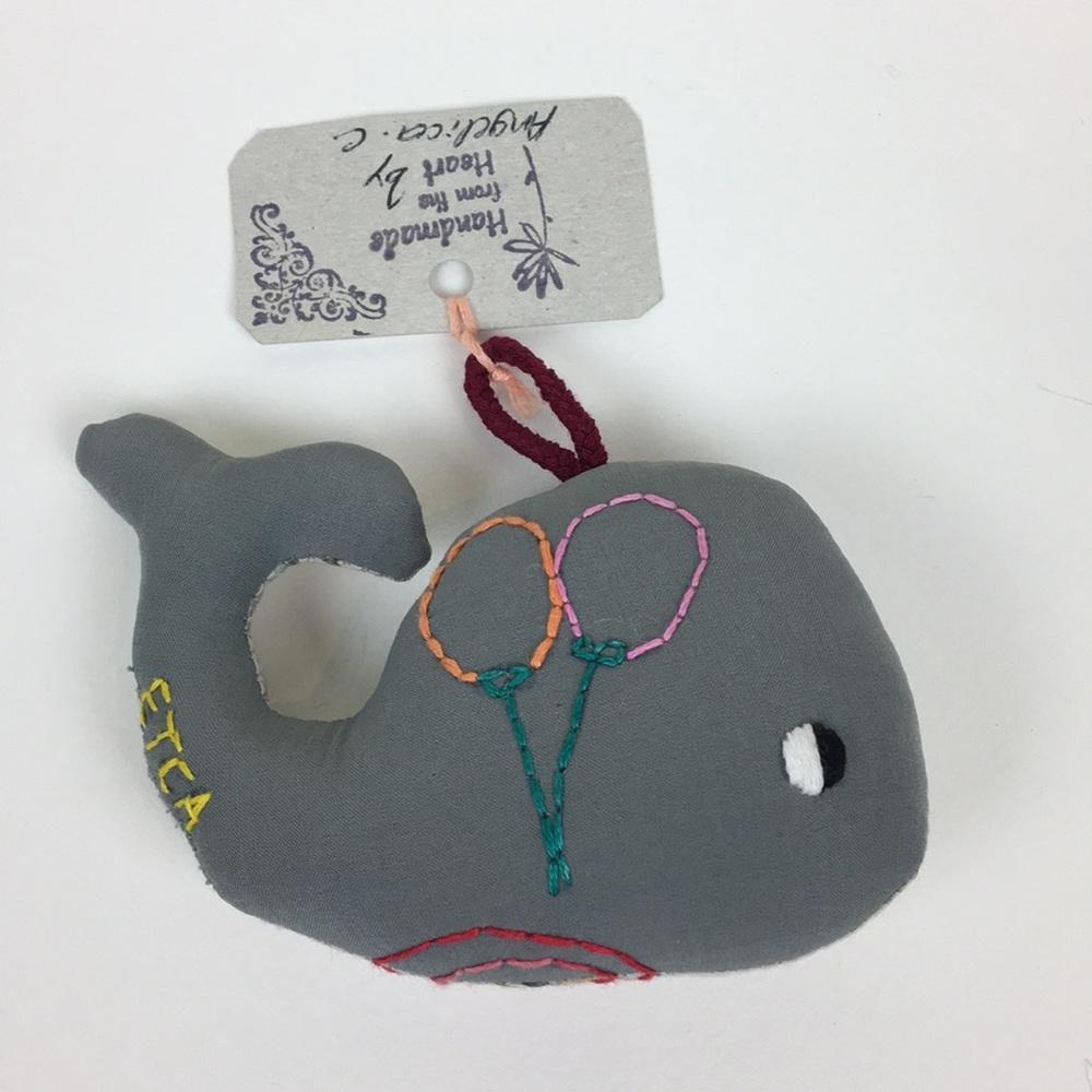 One handmade whale 🐳 keychain ornament